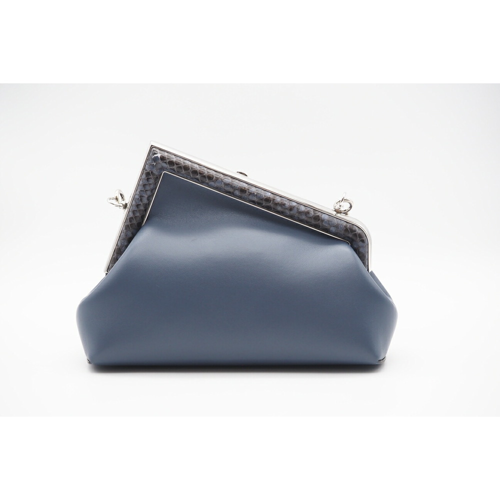 Fendi Python First Blue Small Shoulder Bag - image 3
